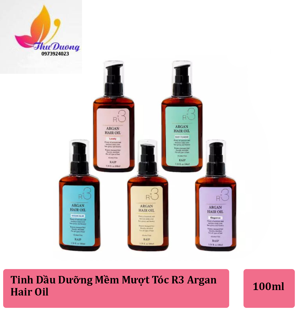 Dầu dưỡng tóc r3 argan hair oil 100ml
