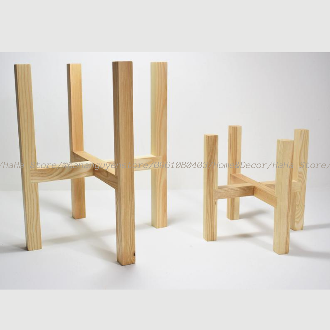 Chân Đế Gỗ Đặt Cây Cảnh Kệ Gỗ Để Chậu Cây CCG01
