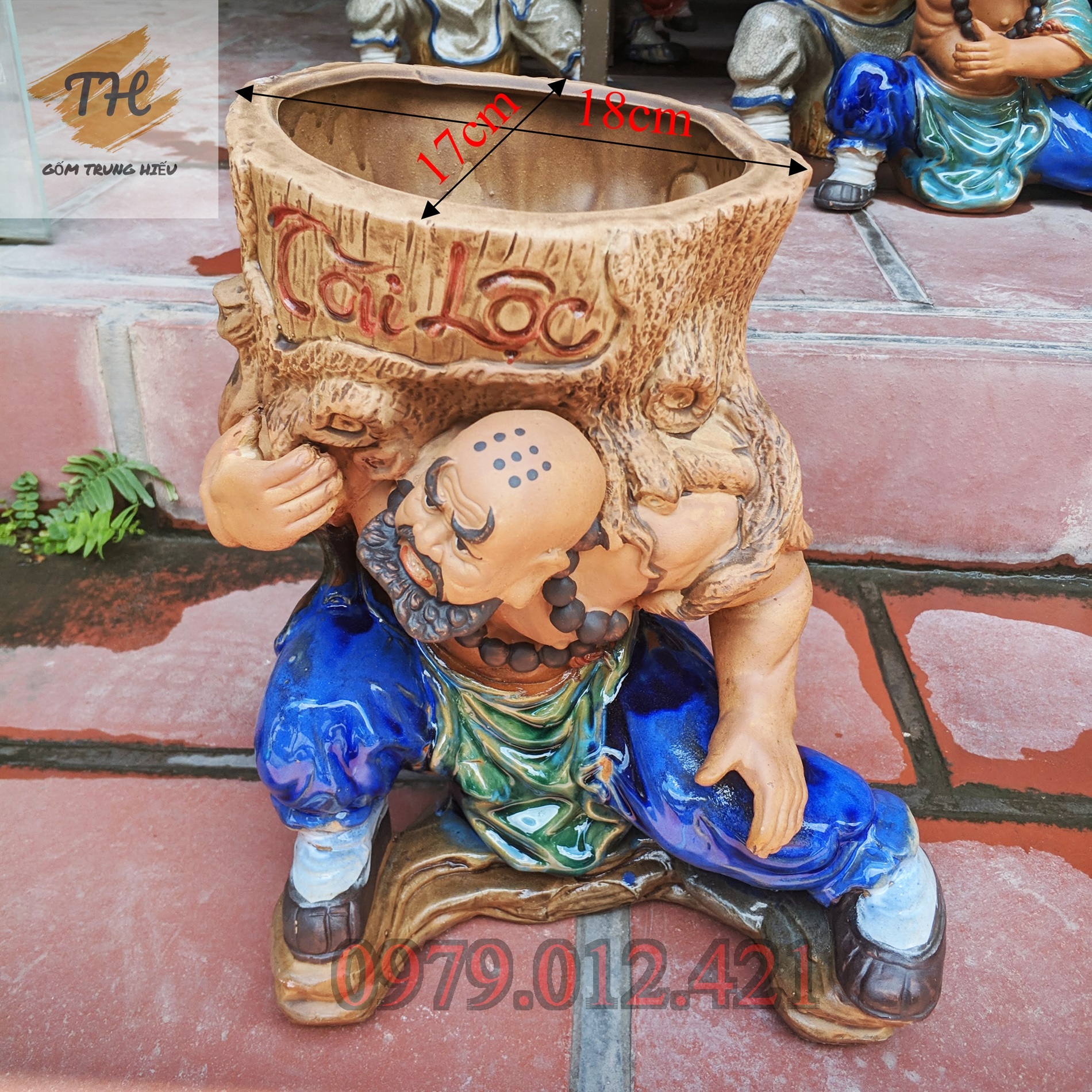 Tượng bonsai Lỗ Chí Thâm bê gốc cây