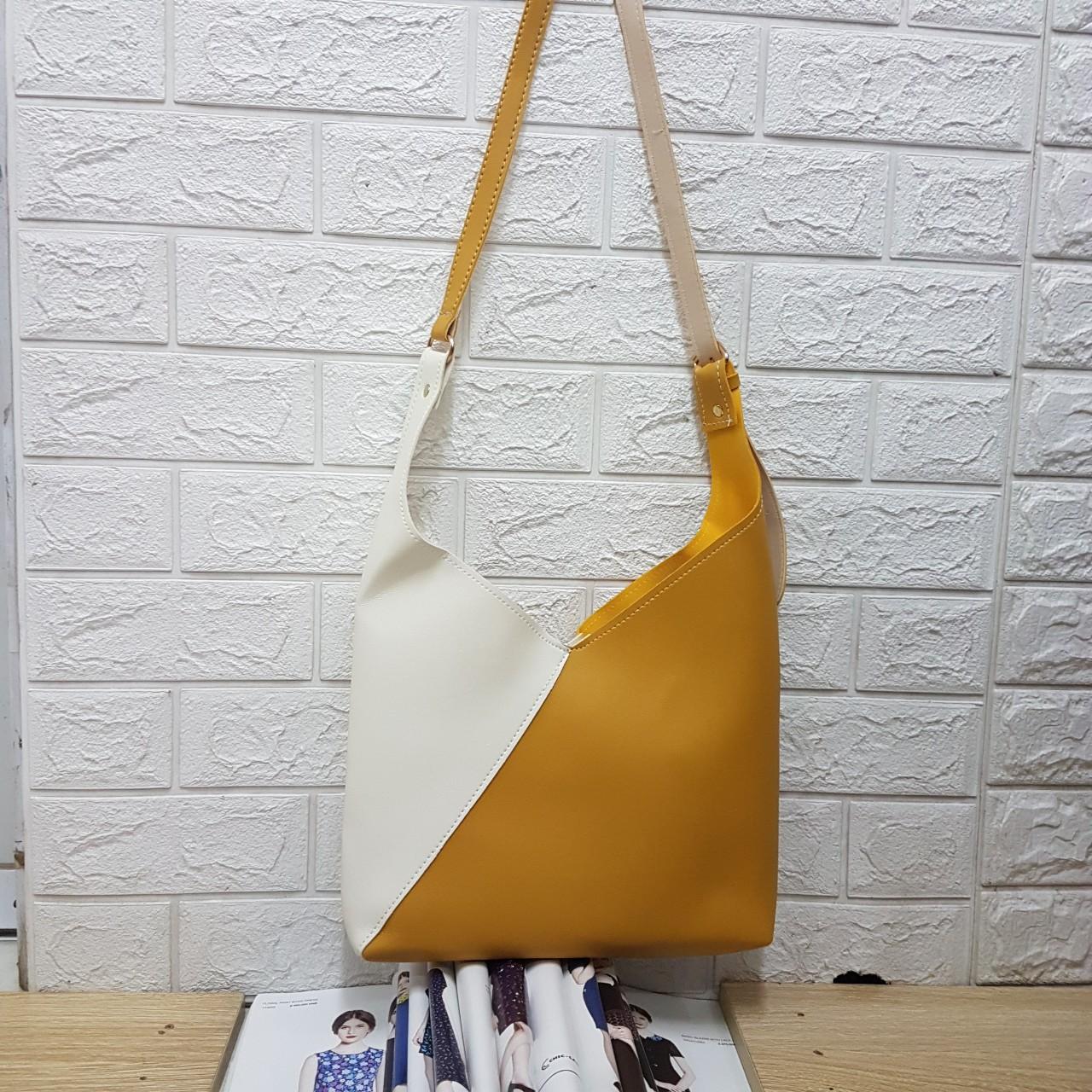 [ TẶNG KÈM VÍ] Túi da Chéo Vạt Cut - Out Bag Trẻ Trung