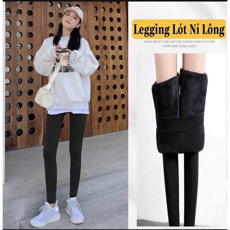 Quần Legging Lót Lông Siêu Ấm