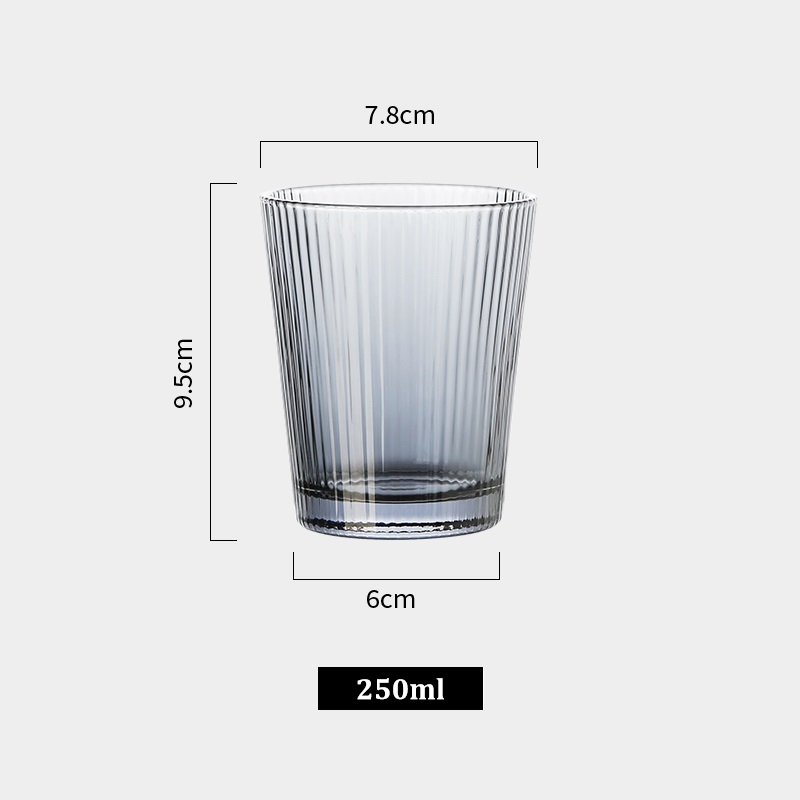 Cốc thủy tinh chịu nhiệt - 250ml (C12)