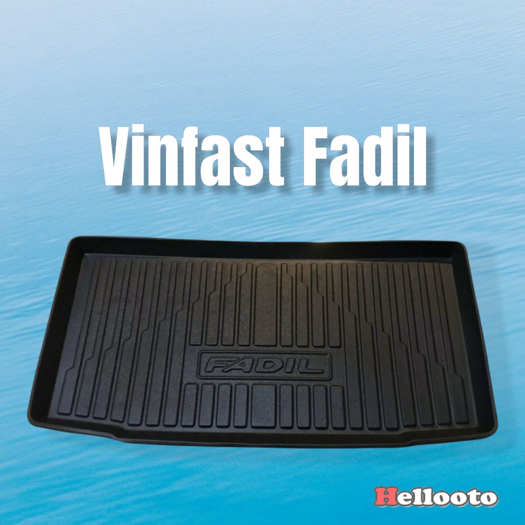 Lót Cốp Nhựa Xe Vinfast Fadil 2018 2019 2020 2021 Chất Liệu Nhựa Dẻo Đàn Hồi, Không Mùi, Dễ Dàng Vệ Sinh Lau Rửa