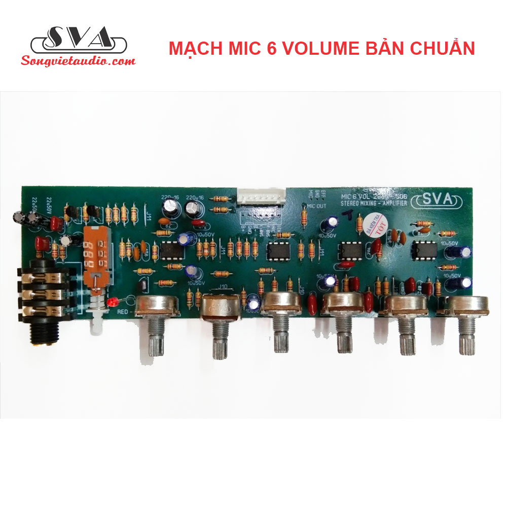 MẠCH MIC 6 VOLUME - KÈM DÂY
