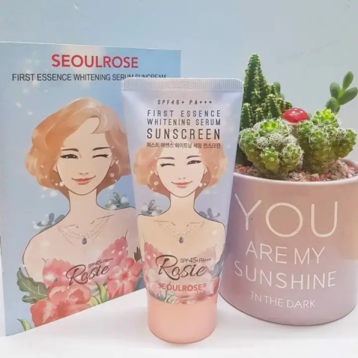 Date 2022+ AUTH] Kem chống nắng Rosie mẫu mới 2019 seoulrose trắng ...
