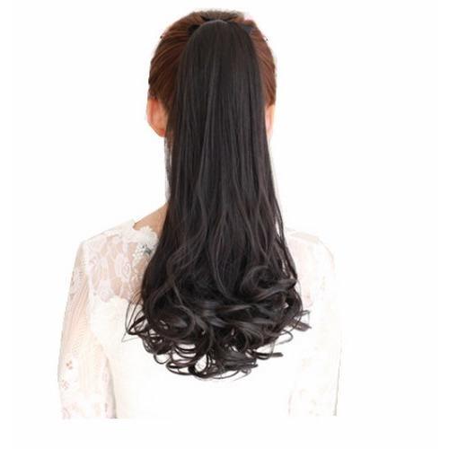 [HCM]Tóc giả cột xoăn đuôi 48cm D15L [nâu vàng 2/30]