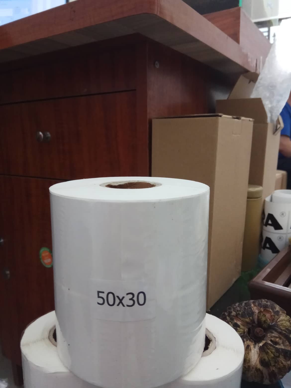 cuộn Giấy, tem, decal in mã vạch size 50x30 đơn chiếc