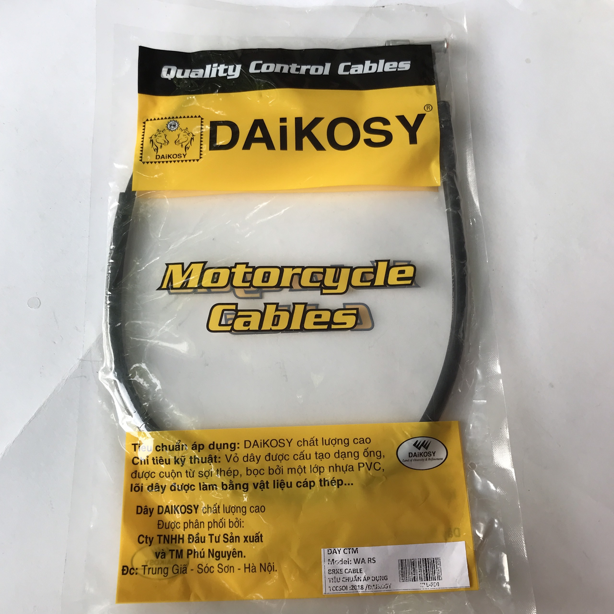 Dây công tơ mét , Dây báo tốc độ xe máy RS , Wave a 100cc - 110cc ( Daicosy )