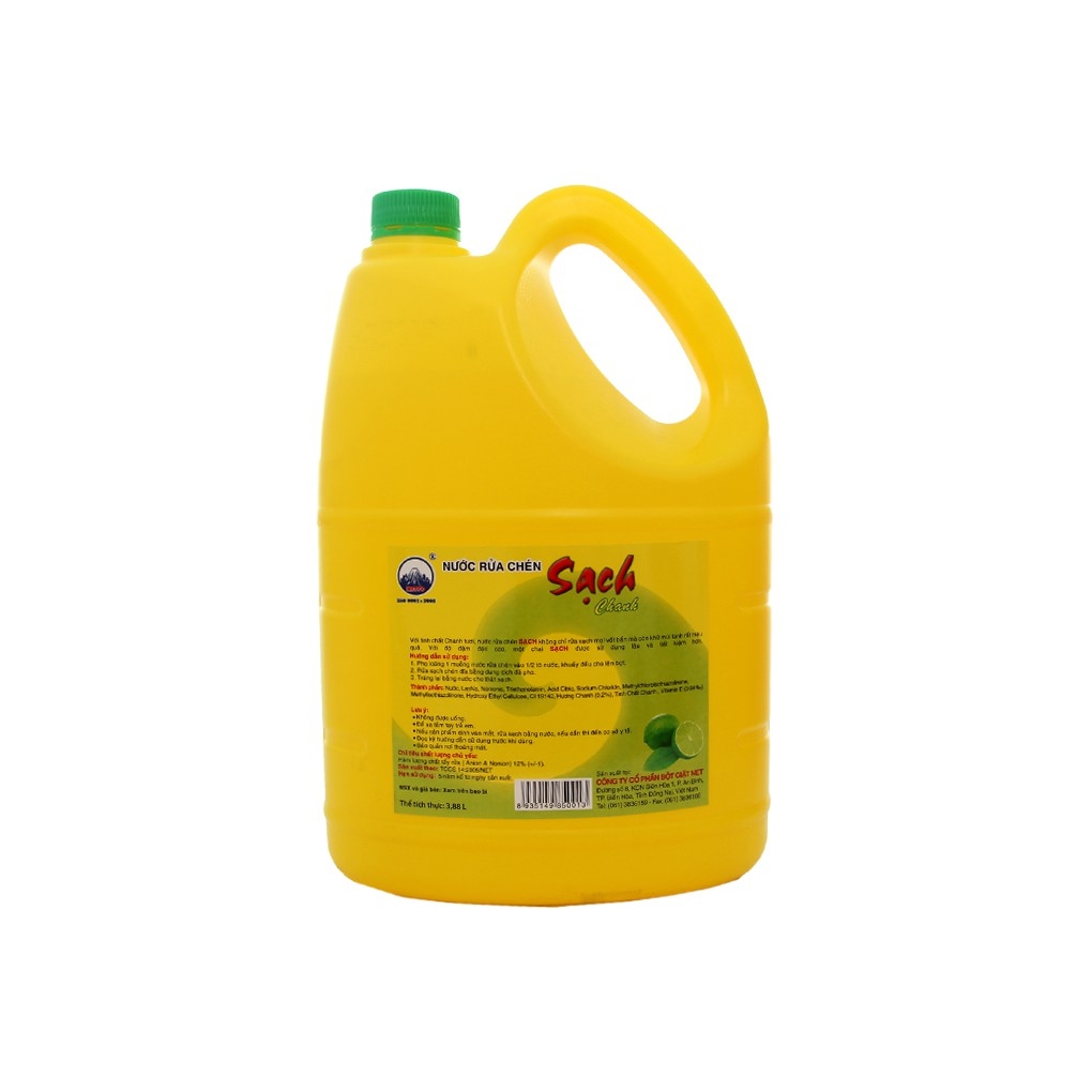 Nước Rửa chén NET Trà xanh & Gừng 4kg/can