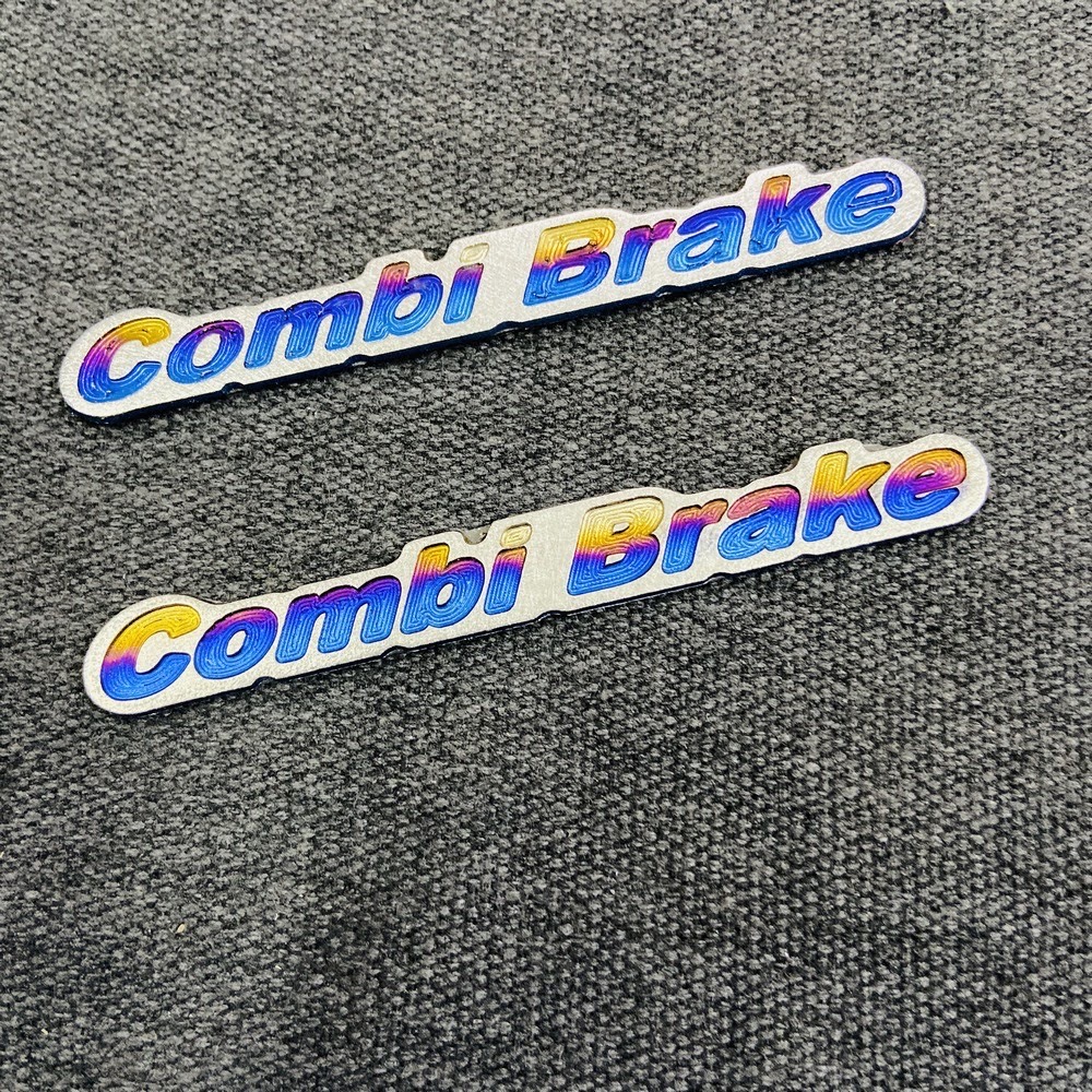 [Sale Hot] Tem Nổi Titan Dùng Trang Trí Cho Xe Máy Logo COMBI BRAKE Siêu Đẹp - Tem Nổi Titan