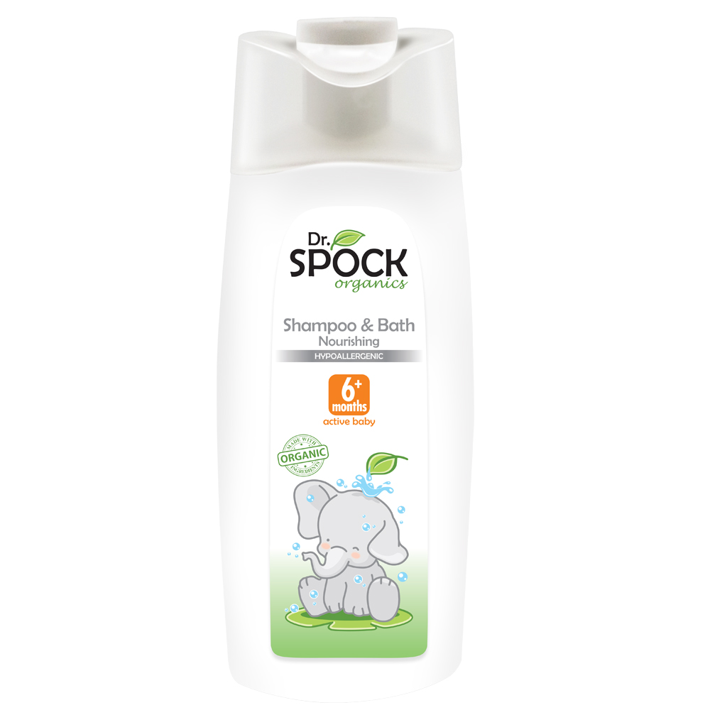 Sữa tắm gội Organic 2 trong 1 cho trẻ từ 6 tháng Dr Spock USDA