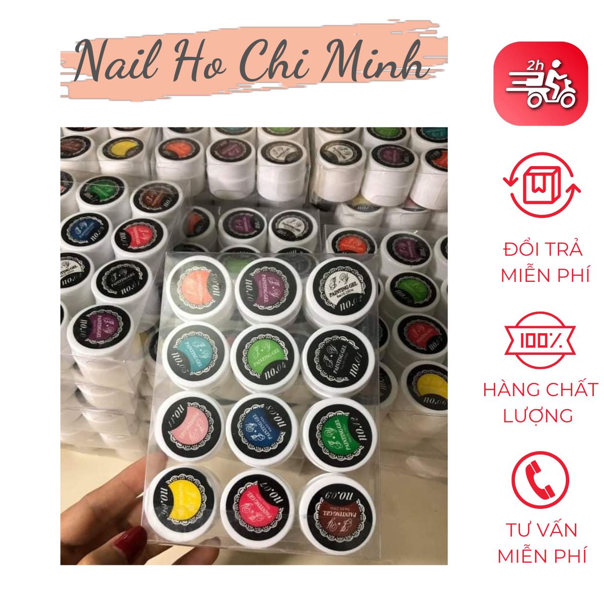[TRỢ GIÁ LAZADA] Set gel vẽ Miss chula  chính hãng - gel vẽ nổi  12 màu chuyên dụng làm nail