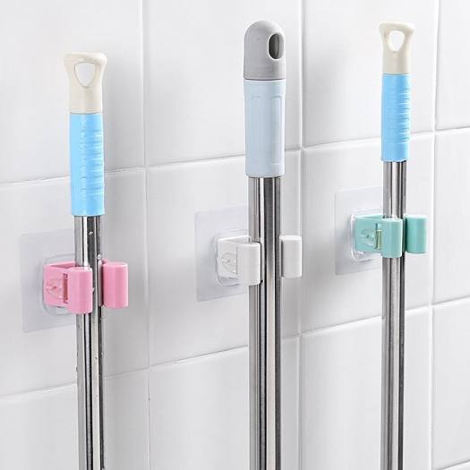 [ ComBo ] 5 Móc Dán Tường Kẹp Giữ Chổi. ĐTVM