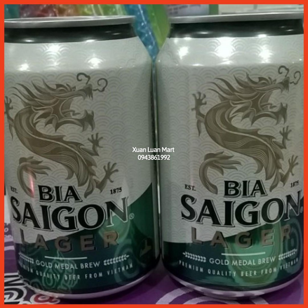 Bia Sài Gòn Lager Lon 330Ml