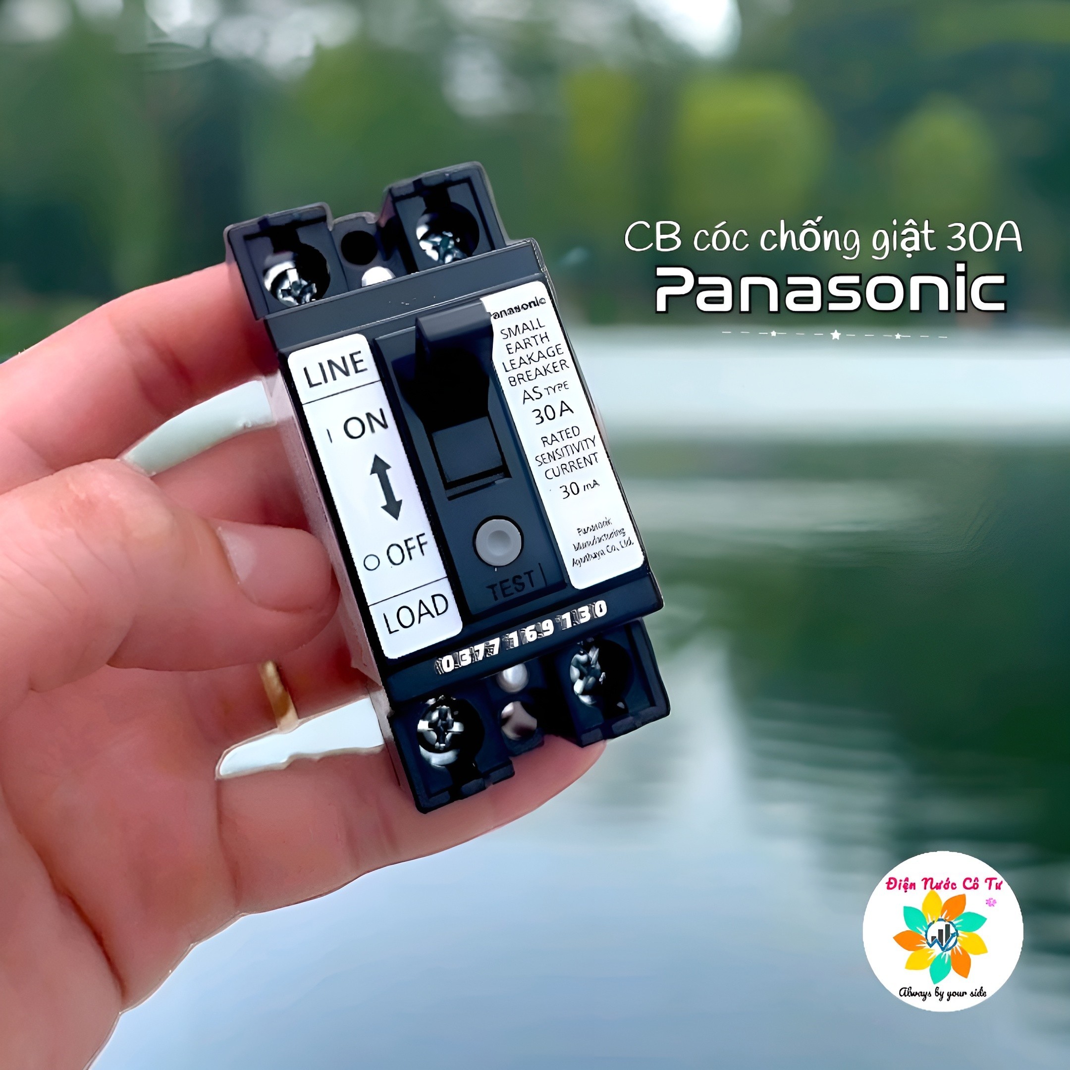 CB cóc Aptomat chống giật chống rò 30A cao cấp Panasonic