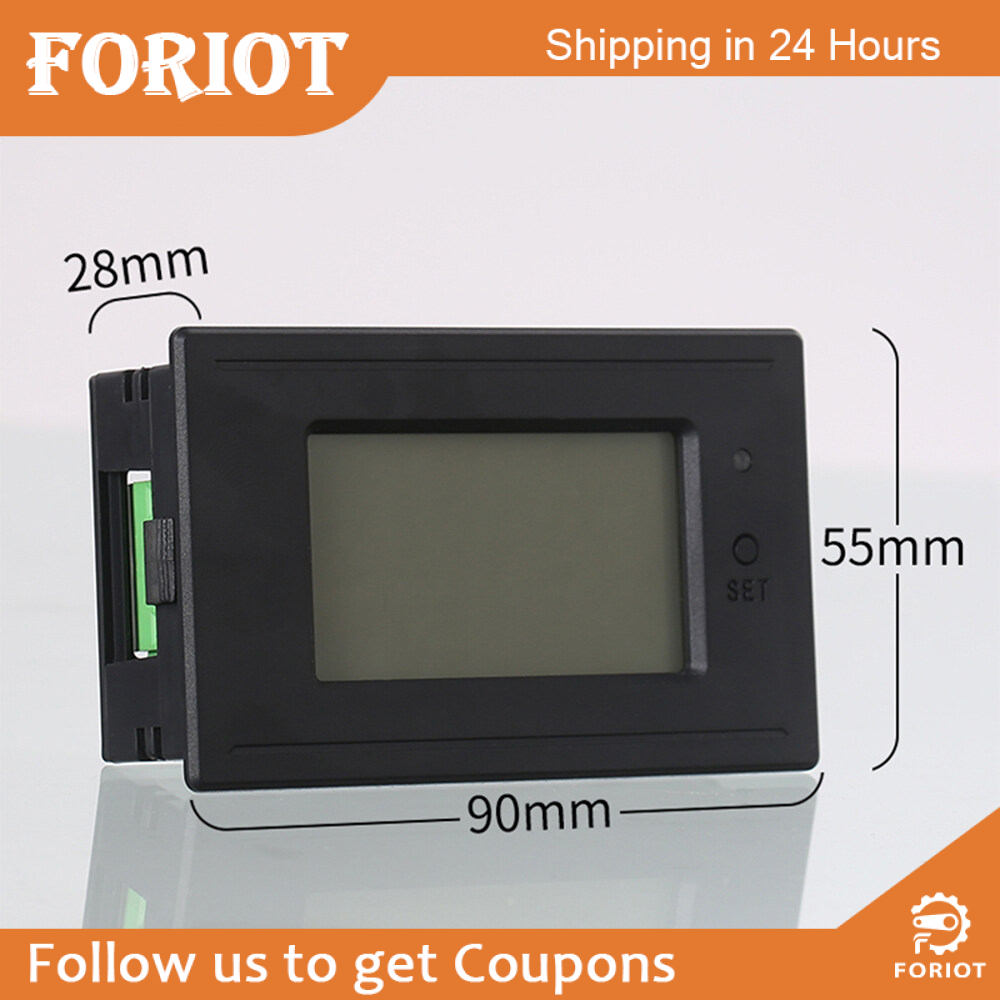 Foriot AC Digital Display Voltage Current Power and Electricity Watt-hour Meter