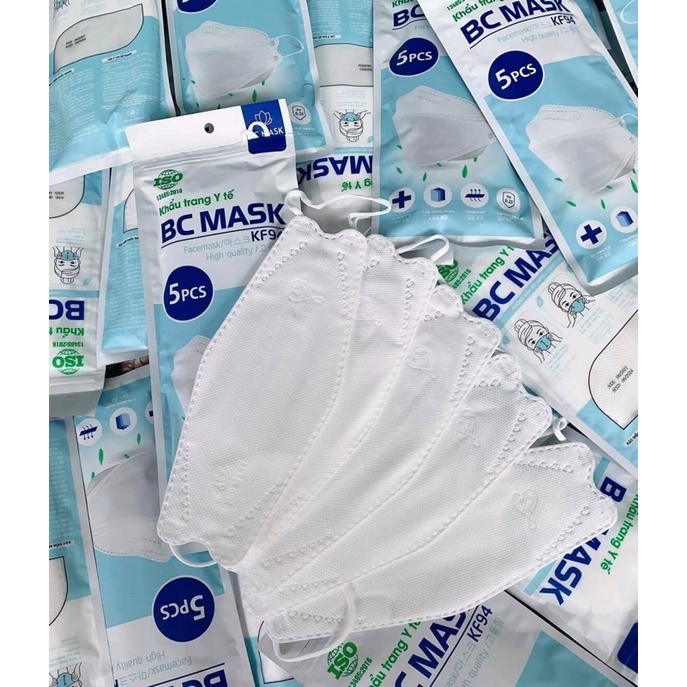 (10 cái) Khẩu Trang Cá 4D Mask Đủ Màu KF94 Hàn Quốc