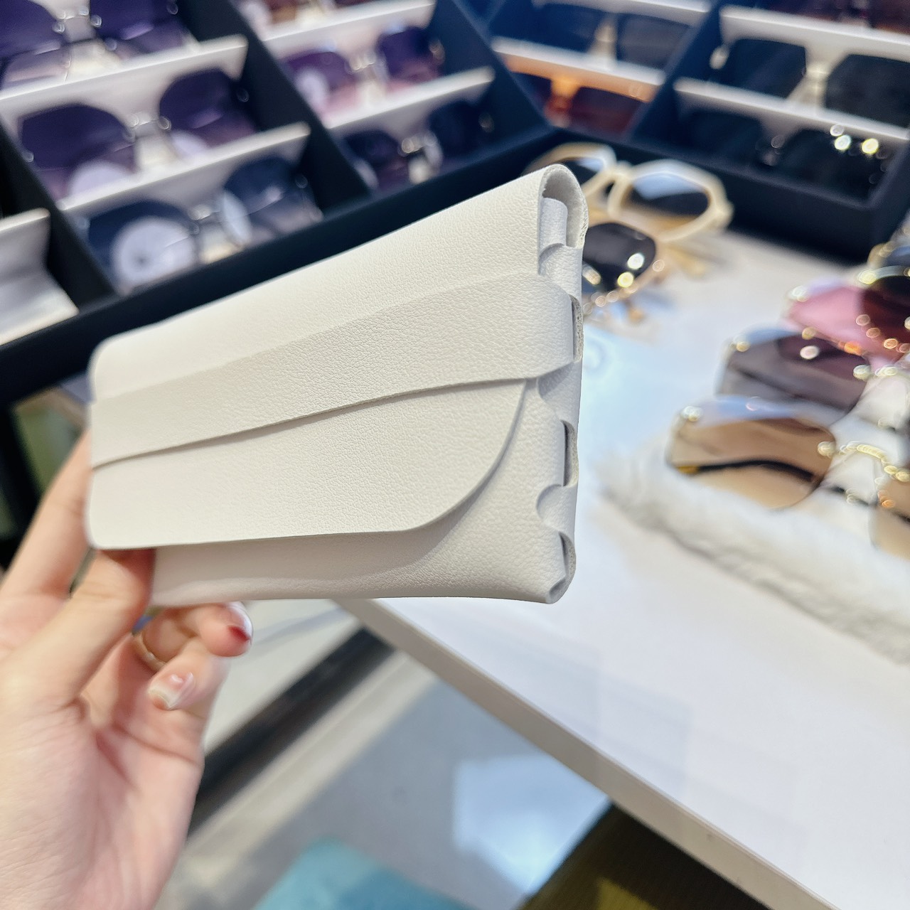 Bao da đựng kính đa năng, túi ví đựng mắt kính