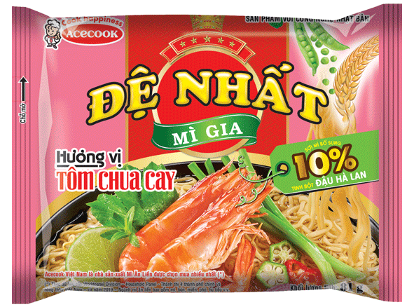 Thùng 30 Gói Mì Đệ Nhất Thương Hiệu Acecook Gói 81g