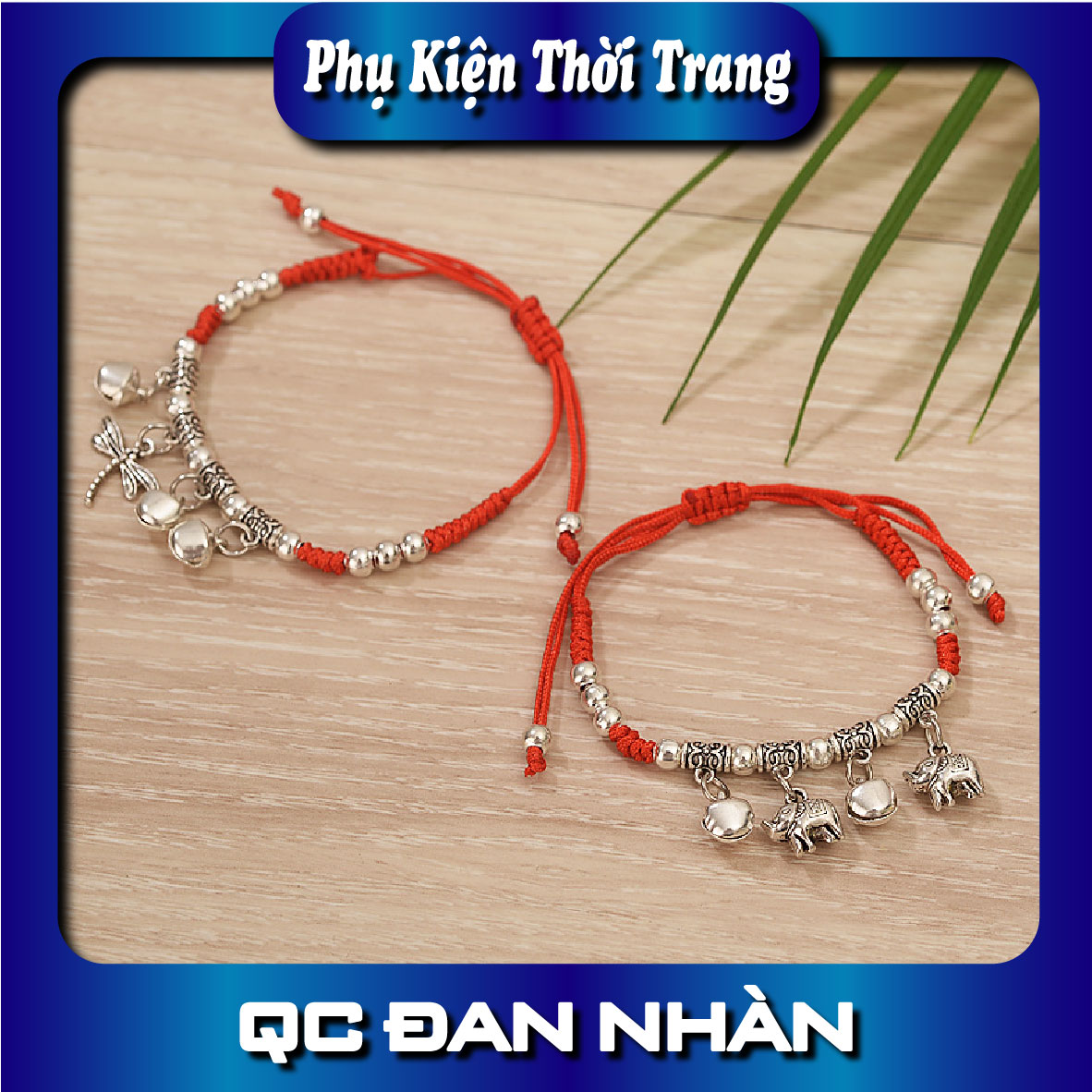 Lắc tay dây vải hình con voi