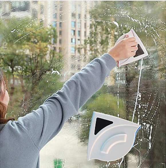 [Xả Kho] Mua Dụng Cụ Lau Kính Cầm Tay,Dụng Cụ Lau Kính 2 Mặt Nam Châm,Dụng Cụ Lau Kính Nam Châm Cho Nhà Cao Tầng,Dụng Cụ Lau Cửa Kính Thông Minh Thiết Kế Độc Đáo Gồm 2 Miếng Nam Châm Áp Sát Giúp Lau Kính Sạch-Nhanh Hơn-Tiện Hơn