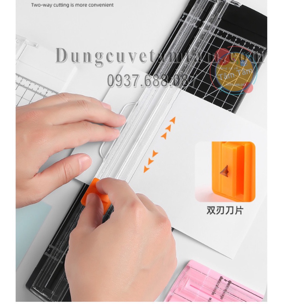 Bàn Cắt Giấy Mini Khổ A4 Cắt Được Giấy A4 dọc, A5 - VPP - VPP
