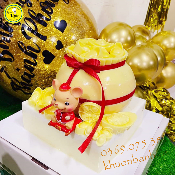 Khuôn silicon ốp viền miệng hũ vàng/ viền xếp li