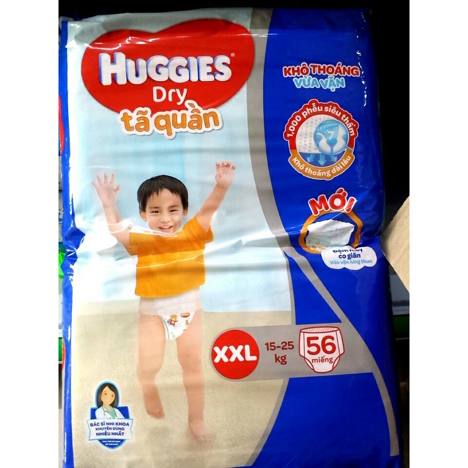 [HCM]Tã/bỉm quần Huggies Super Jumbo XXL56