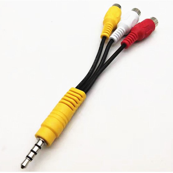 Cáp chuyển 3.5mm to AV (Video + Audio L / R) cao cấp