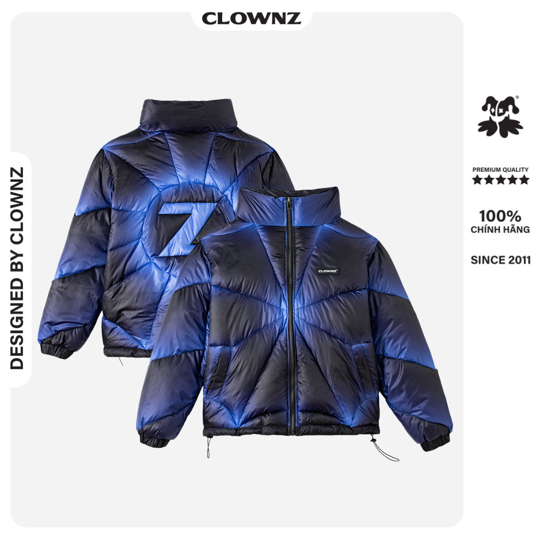 Áo khoác phao local brand Clownz Blue Z Puffer Jacket