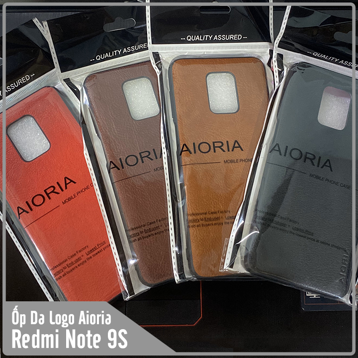 Ốp lưng dùng cho máy Xiaomi Redmi Note 9S - Redmi Note 9 Pro Da AIORIA