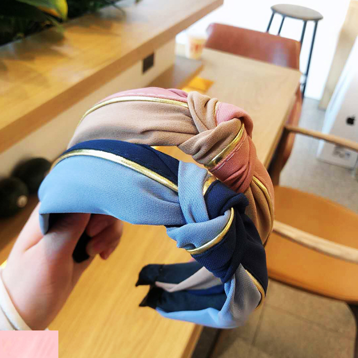 Cài tóc turban cài tóc nữ cài tóc thời trang bờm tóc nhiều màu
