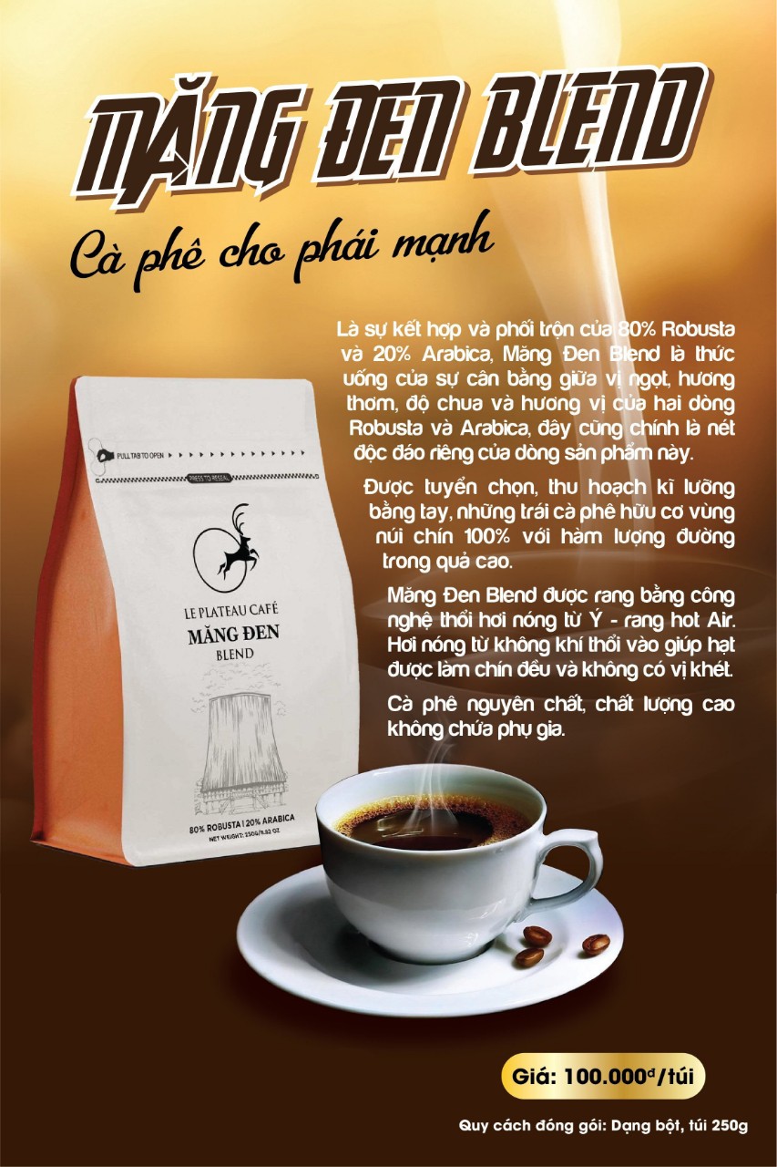 Cà phê Măng Đen Blend - cà phê trái chín nguyên chất 500gr
