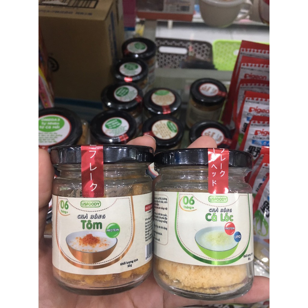 Chà Bông Cá Lóc  US FOOD 20g 6m+