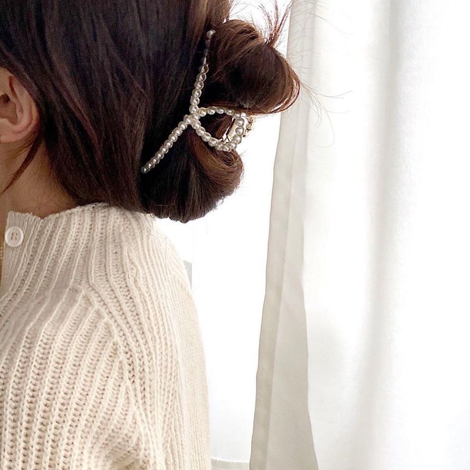 Kẹp tóc lovely pearl Hàn Quốc Korea