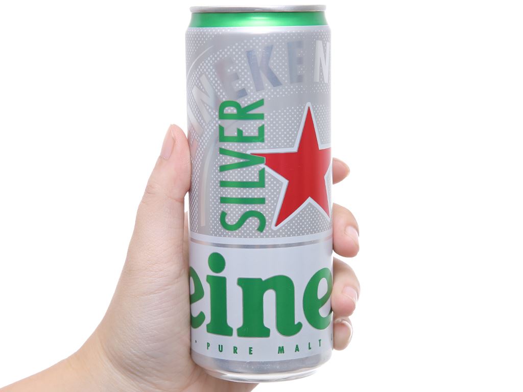 Thùng 24 lon bia Heineken Silver 330ml