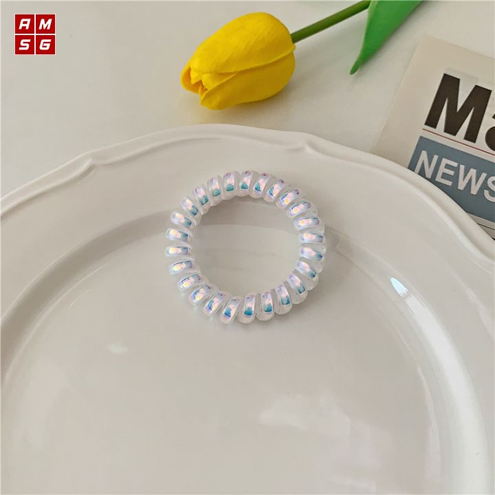 [4.4 Hoàn tiền 15%]dây cột tóc lò xo co dãn không rít tóc