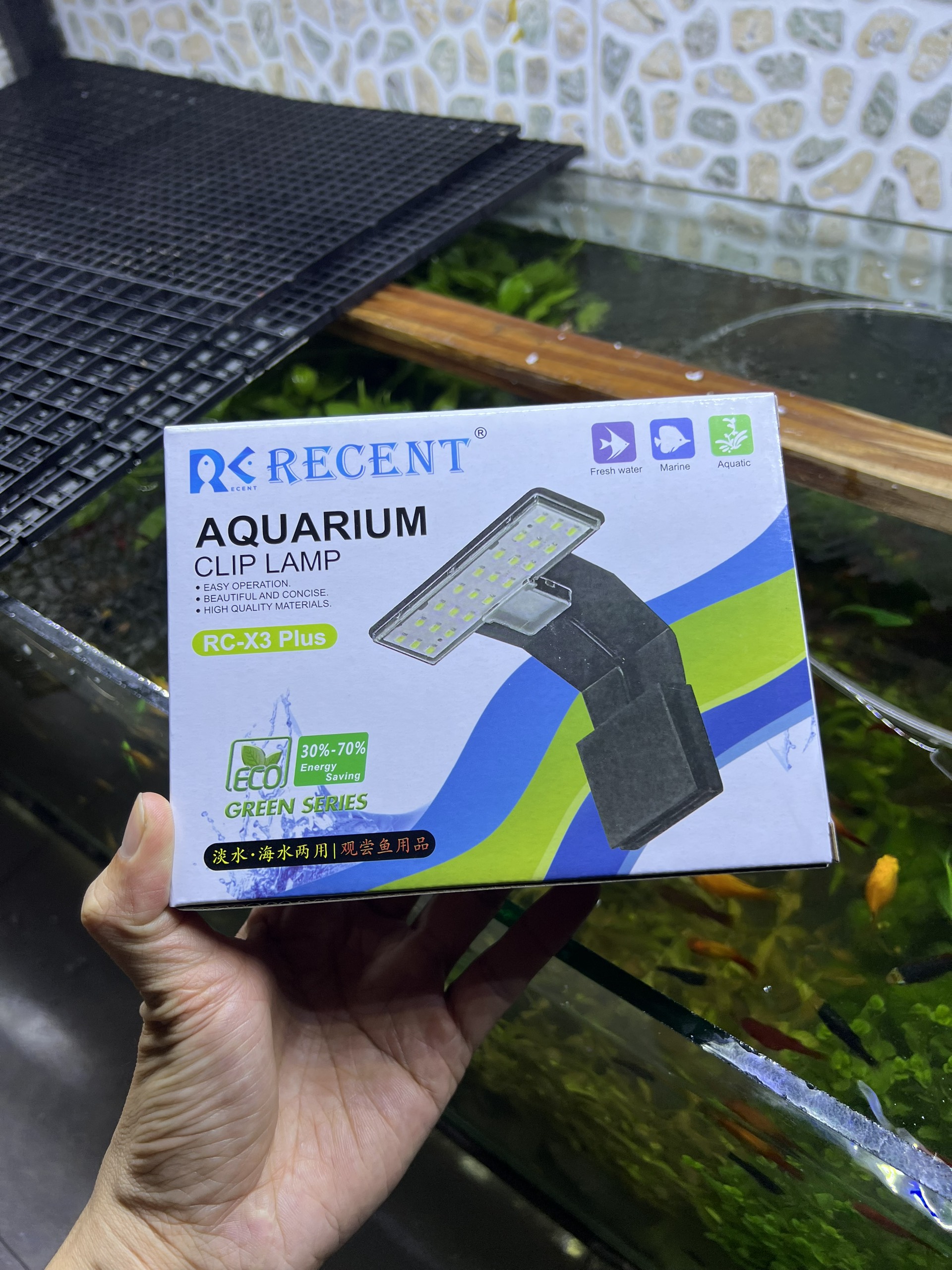 Đèn bể cá LED KẸP siêu sáng dành cho bể cá mini bể thủy sinh