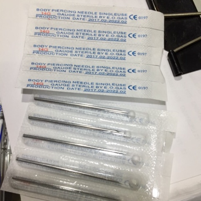 Kim sỏ khuyên size 18G ( 49k / 10 kim )