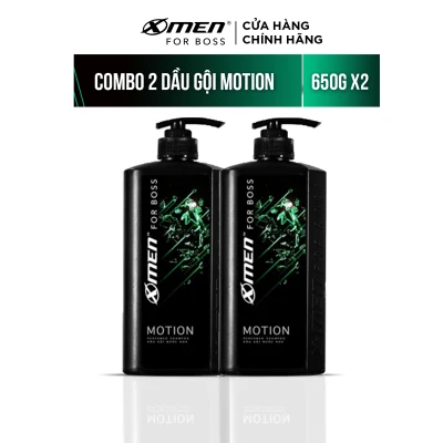 Combo Dầu gội nước hoa X-Men for Boss Motion 650g + Sữa tắm nước hoa X-Men for Boss Motion 650g