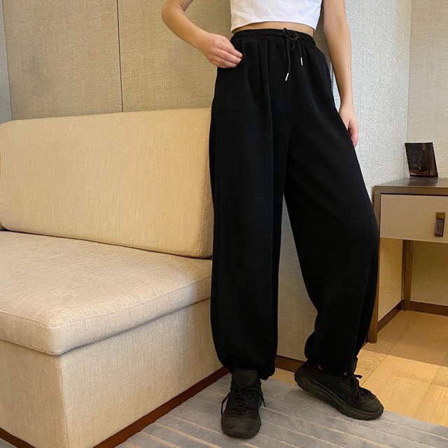 Quần jogger nữ  Quần jogger chất thun phong cách Ullzang