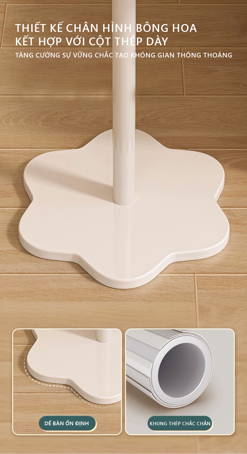Bàn trà Decor, Bàn cà phê chân sắt hình bông hoa - GM111