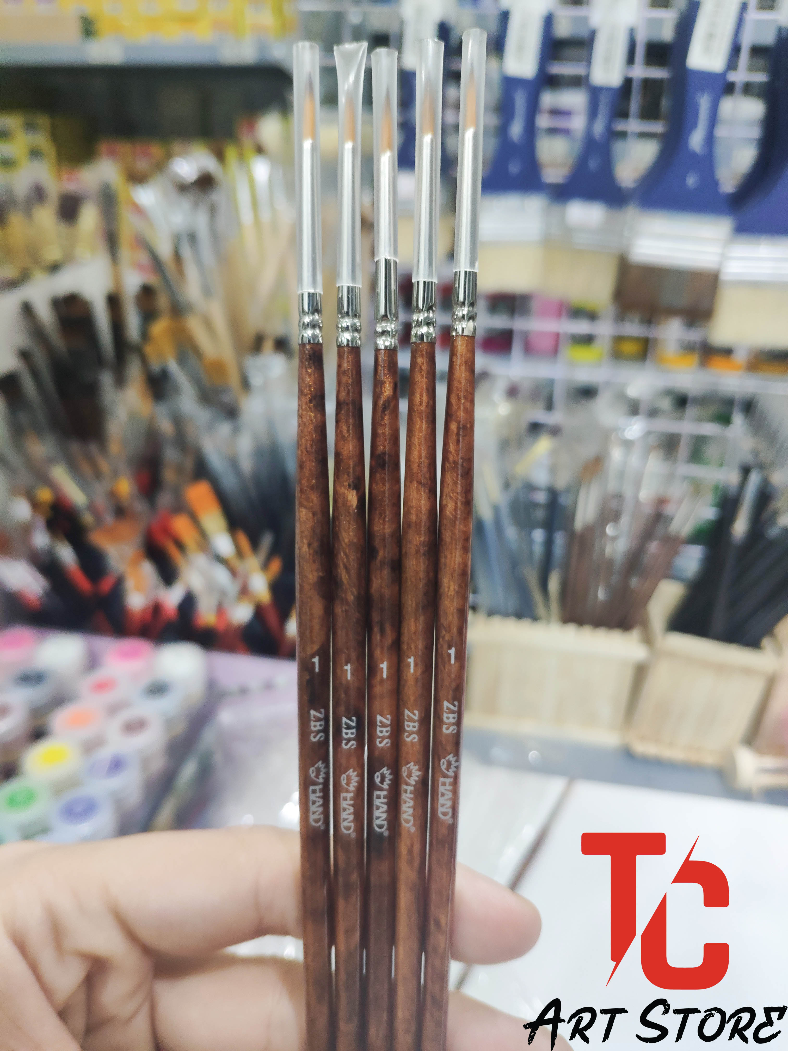 [TC Art Store] Cọ vẽ đầu nhọn HAND ZBS (Cọ vẽ đầu tròn)
