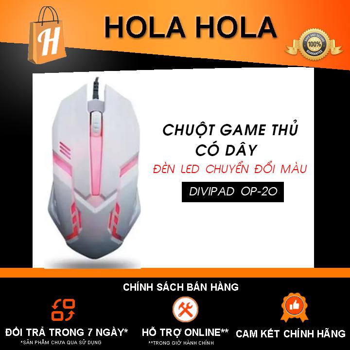 Chuột game thủ có dây Divipad OP-20 LED