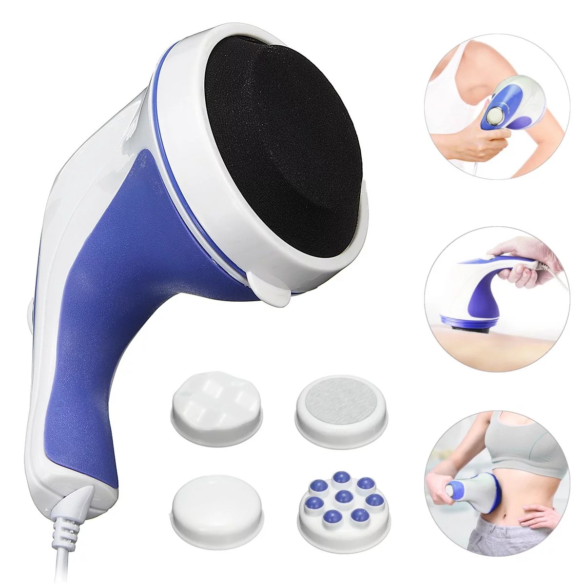[HCM]Máy Massa Đấm Lưng han quốc hiện đại   Máy Massage Rung Cầm Tay 5 Đầu Đánh (Relax) Chất Lượng Vượt Trội giảm mỡ toàn thân Trị Đau Lưng Giảm Nhức Mỏi