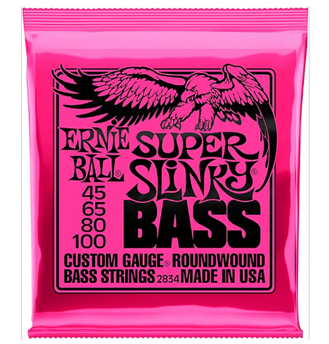 [Chính hãng] Dây đàn Guitar Bass Ernie Ball Super Slinky 4 dây (2834)