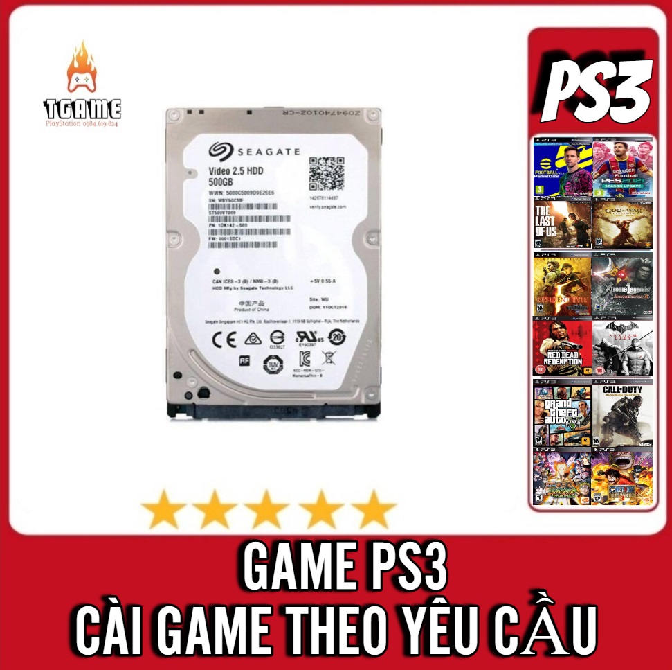 Ổ cứng chứa file Việt Hóa  PS3 cài theo yêu cầu