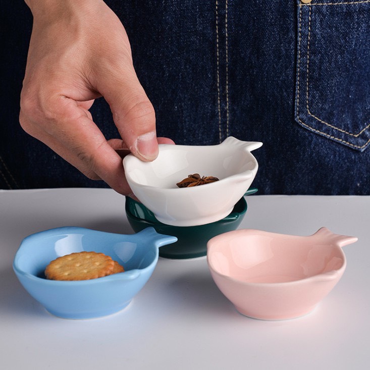 Bát ăn dặm,bát ăn dặm cho bé hình cá cơm mini 40ml cho bé ăn dặm kiểu nhật