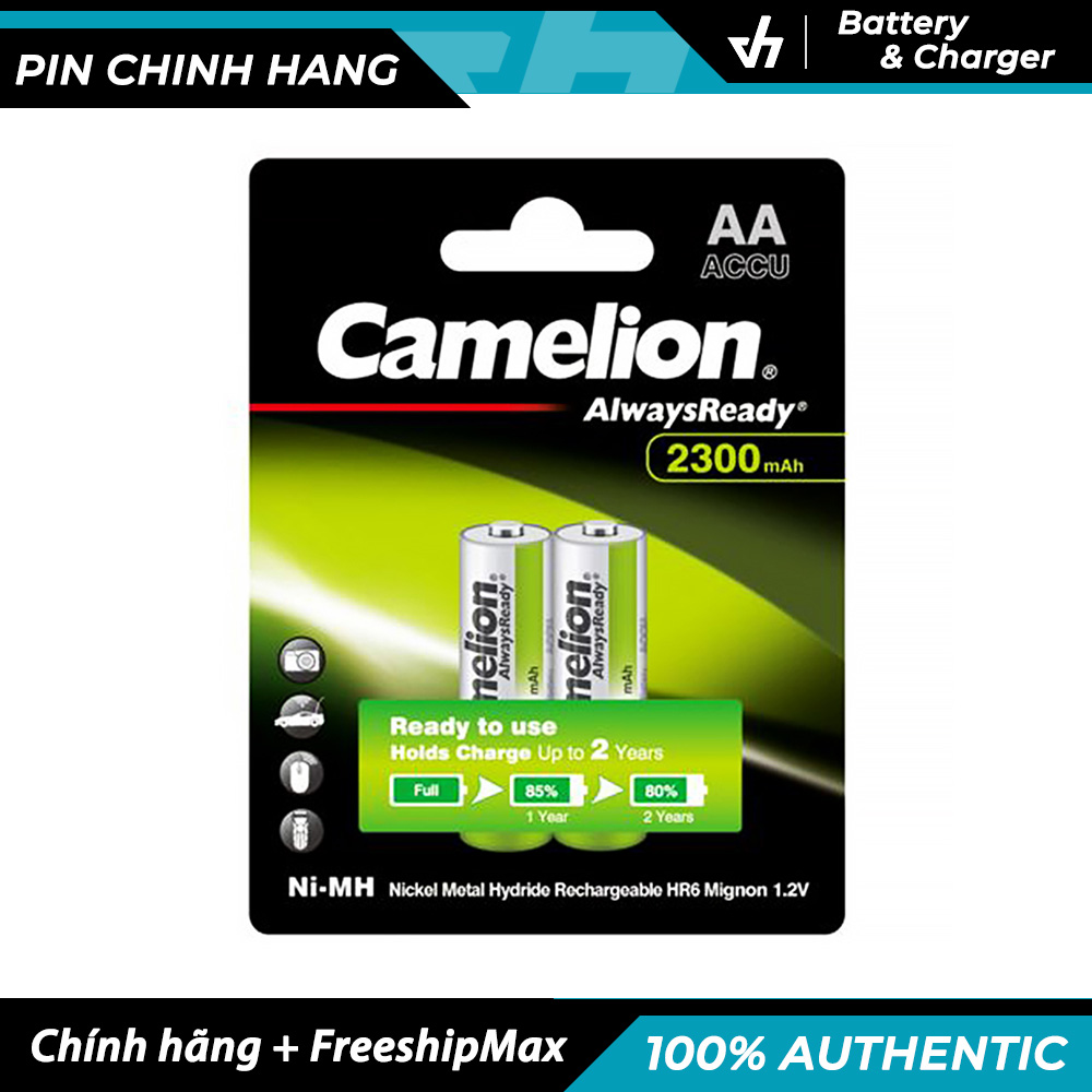 Combo Sạc Camelion 1010B kèm 2 pin AA Camelion 2300mAh