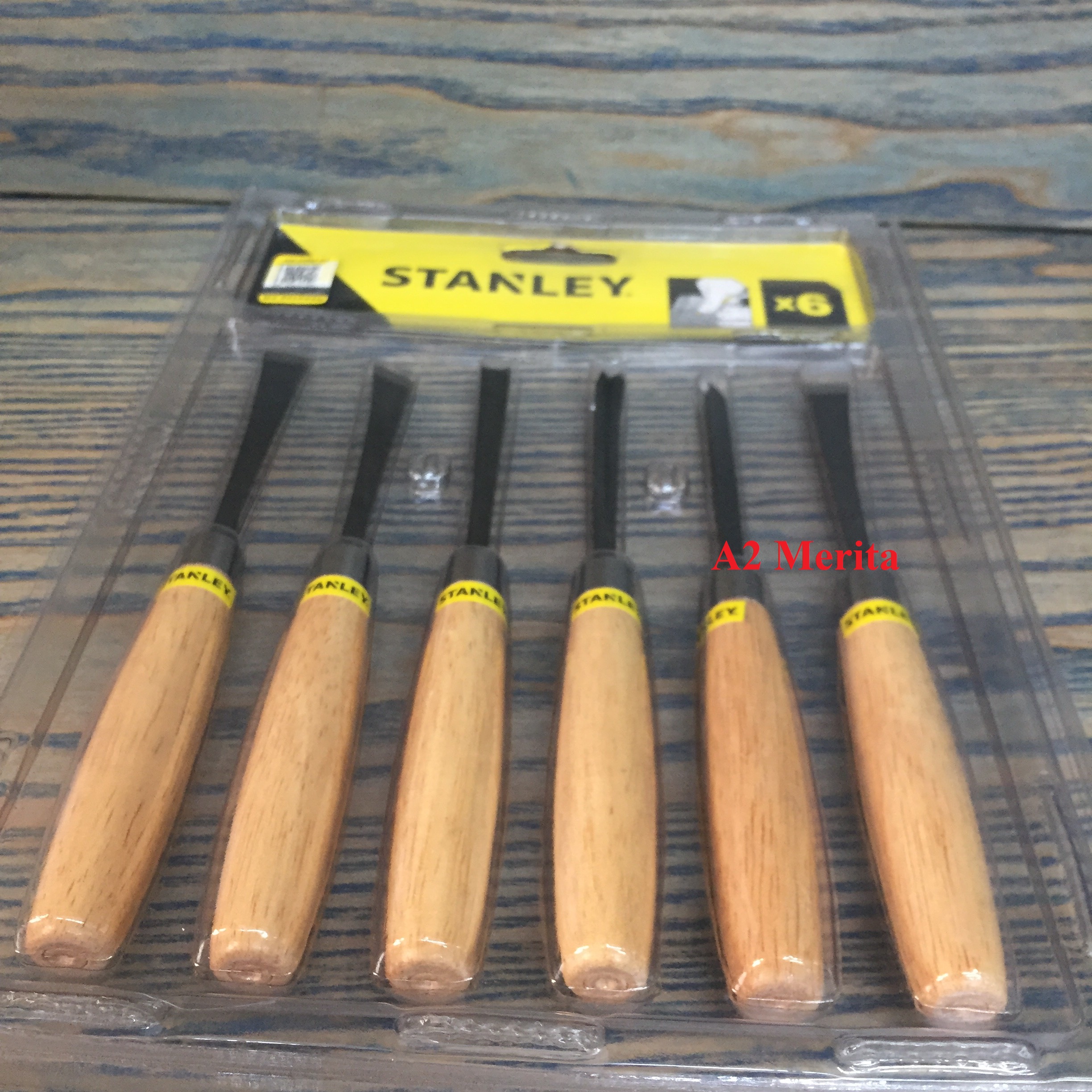 Đục gỗ bộ 6 chi tiết 1/4" Stanley STHT16120-8